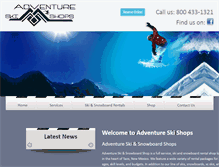 Tablet Screenshot of adventureskishops.com